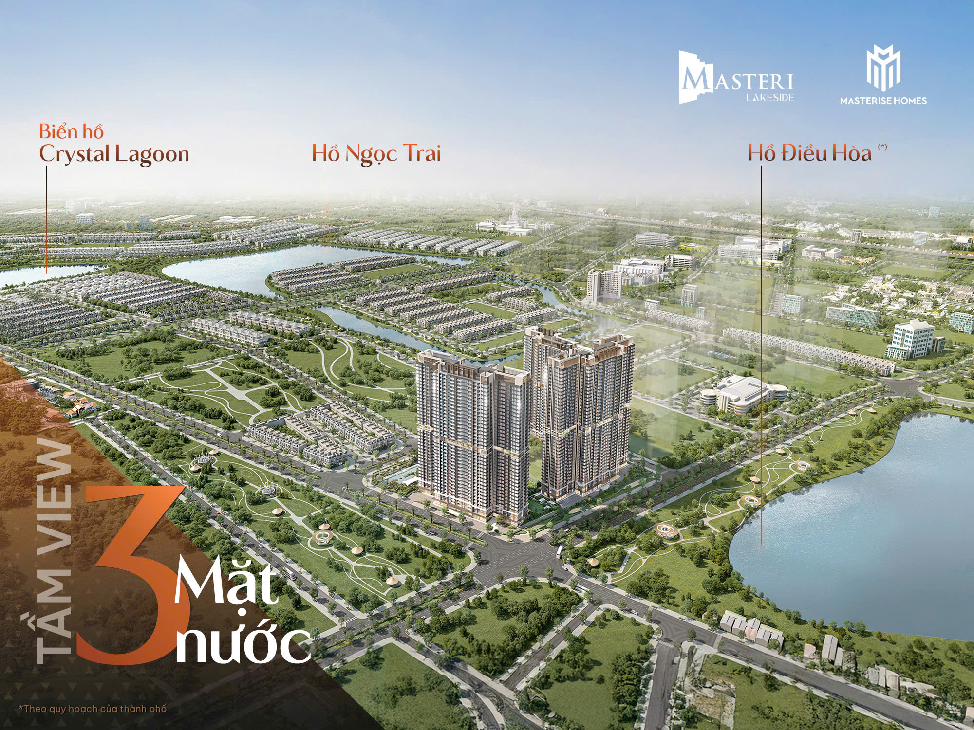 TẦM VIEW BA MẶT NƯỚC TẠI MASTERI LAKESIDE - My Ocean City Blog - Vinhomes  Ocean Park 1-2-3